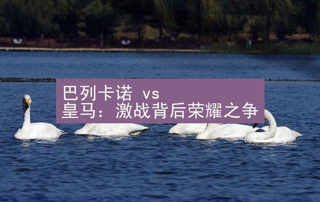 巴列卡诺 vs 皇马：激战背后荣耀之争