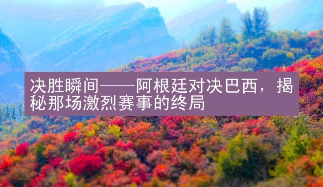 决胜瞬间——阿根廷对决巴西，揭秘那场激烈赛事的终局