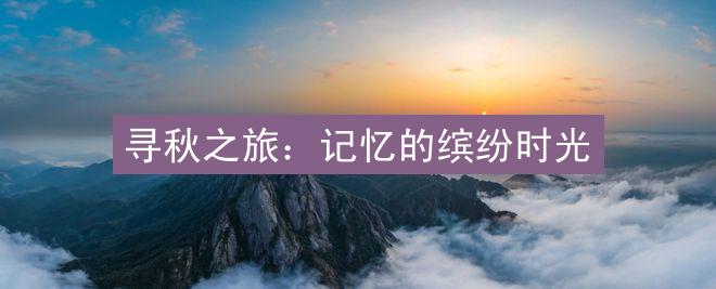 寻秋之旅：记忆的缤纷时光