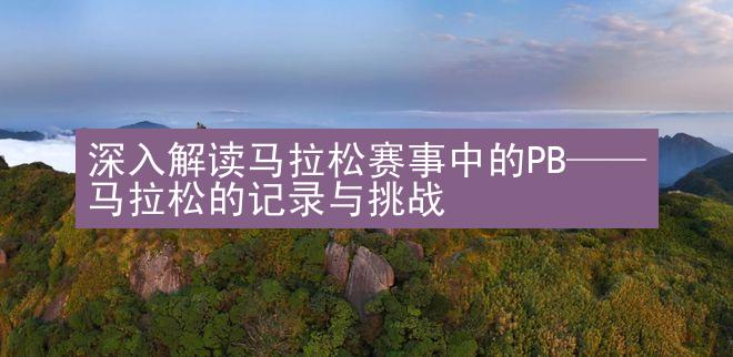 深入解读马拉松赛事中的PB——马拉松的记录与挑战