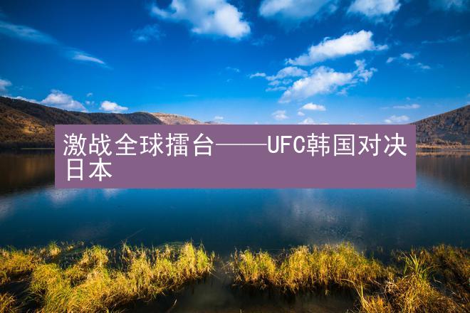 激战全球擂台——UFC韩国对决日本